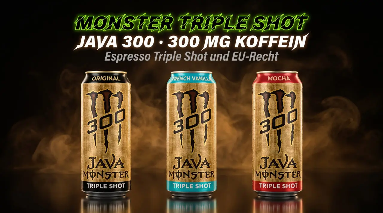 Monster Triple Shot – höchster Koffeingehalt bis 300 mg pro Dose