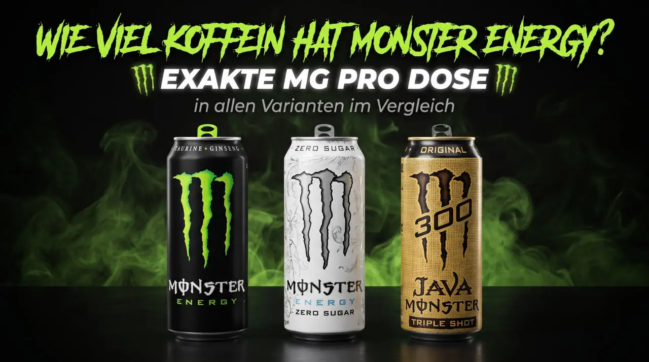 Wie viel Koffein hat Monster Energy – exakte mg-Werte pro Variante